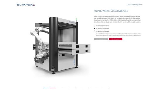Vertrieb 4.0 – Per Klick zur automatisierten Fertigung mit dem X-CELL WB Online-Konfigurator