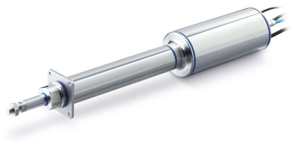 Hart im Nehmen und hygienisch: Elektrischer Zylinder der Serie HF2A-LEY bietet optimale Lösung für die Lebensmittelindustrie