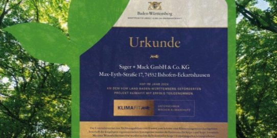 Sager + Mack ist „Klimafit“
