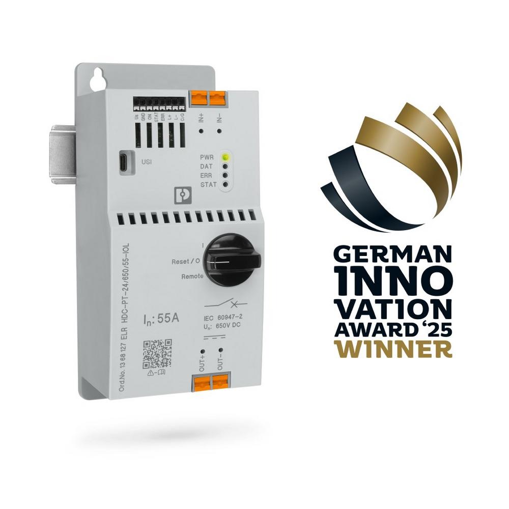 Multifunktionaler DC-Leistungsschalter mit dem German Innovation Award 2025 ausgezeichnet