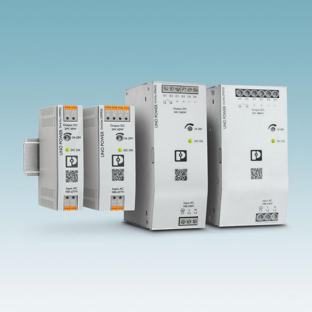 Stromversorgungen Uno Power – neue Varianten mit Push-in und erweitertem Spannungsbereich