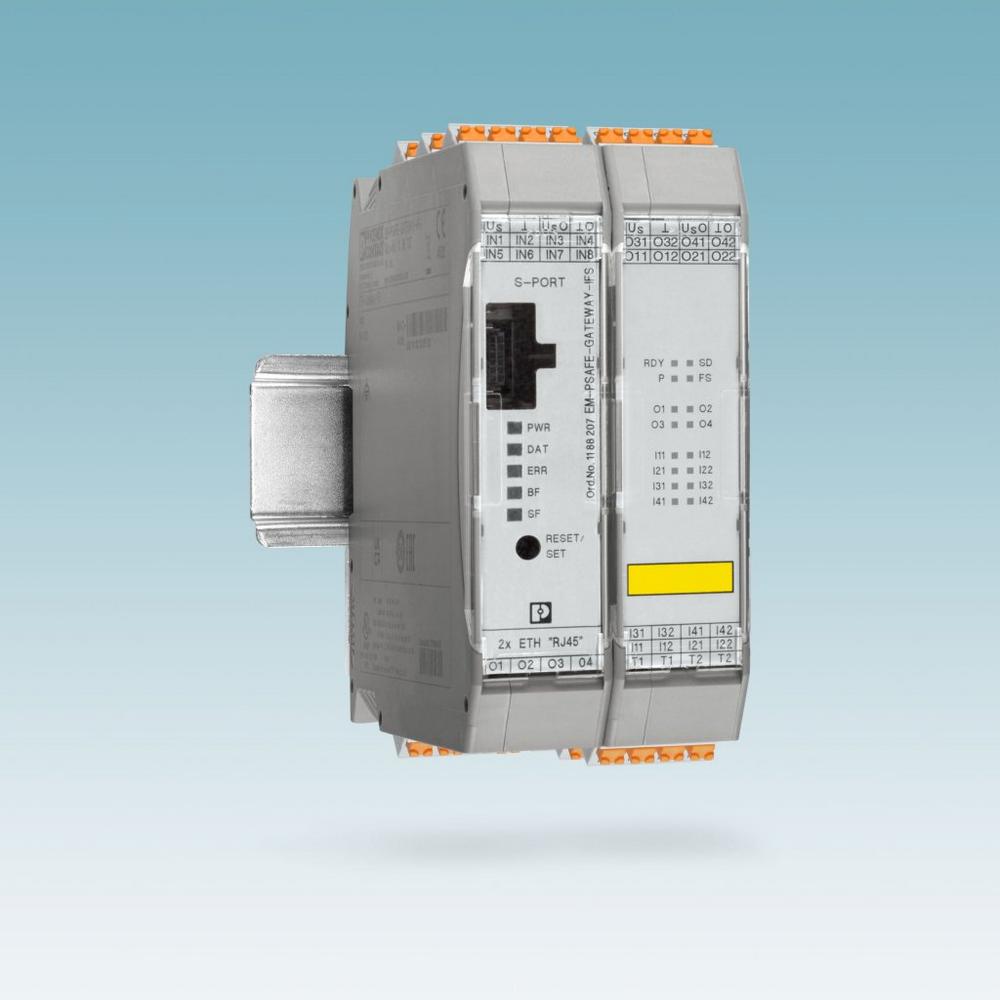 IFS Profisafe Gateway für die einfache Netzwerkintegration von bis zu 15 Motorstartern