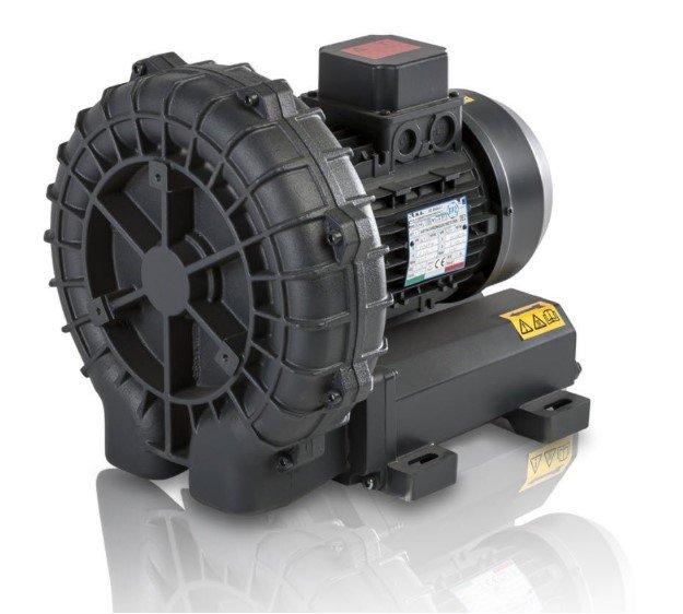 Effiziente Materialabsaugung und -trennung mit dem leistungsstarken Seitenkanalverdichter R40MD-2,2-1ph