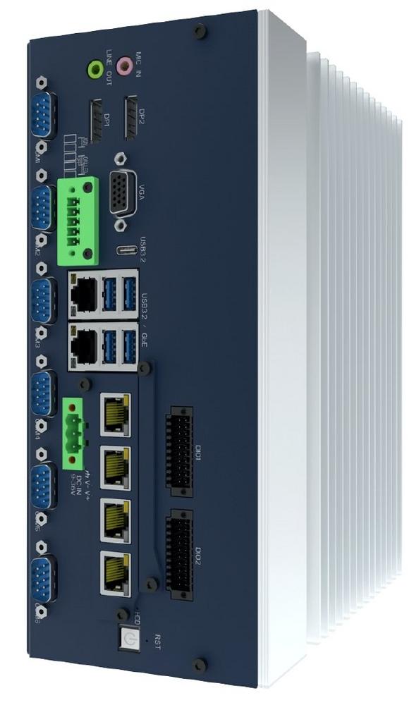 Industrie-PC mit 16 digitalen IOs und 2.5-GB-PoE-LAN