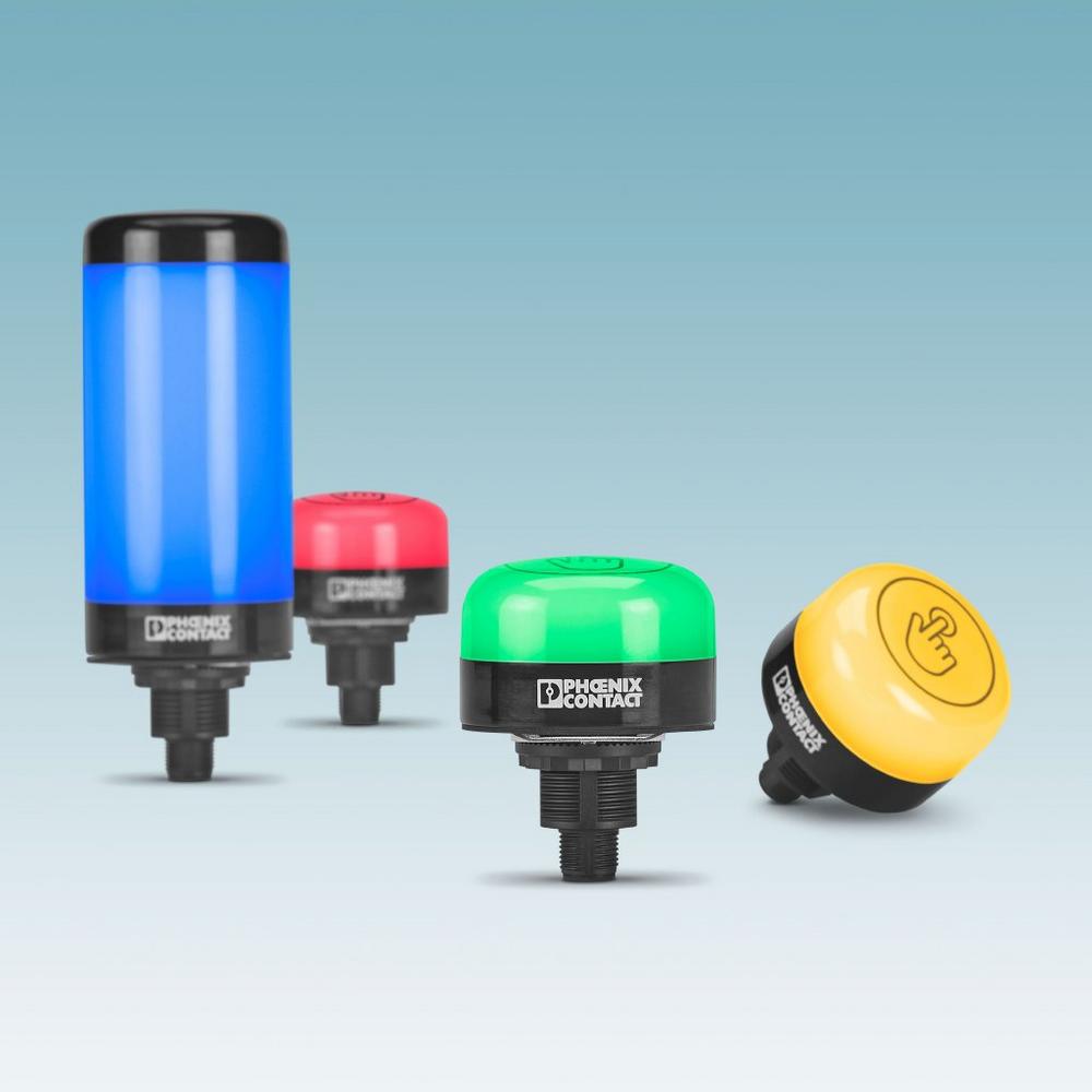 Kompakte LED-Signalleuchten für direkte Maschinenintegration