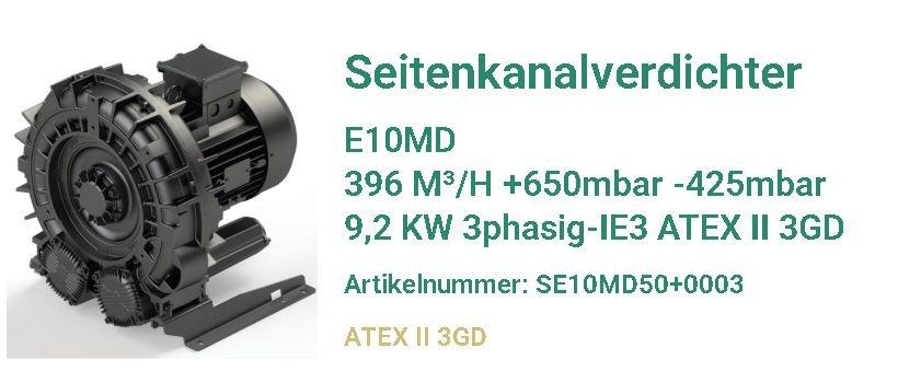 Effizienter Sauerstoffeintrag in ATEX-Klärzonen – Seitenkanalverdichter E10MD für biologische Reinigungsstufen