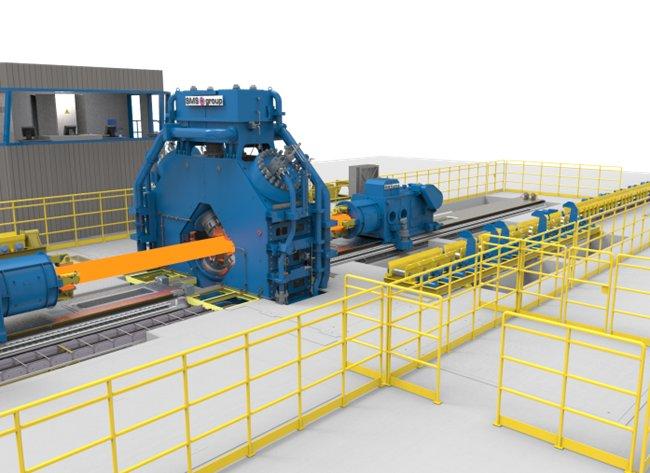 Erfolgreiche Inbetriebnahme der vollintegrierten und automatisierten Schmiedelinie bei Perryman, USA, durch SMS group