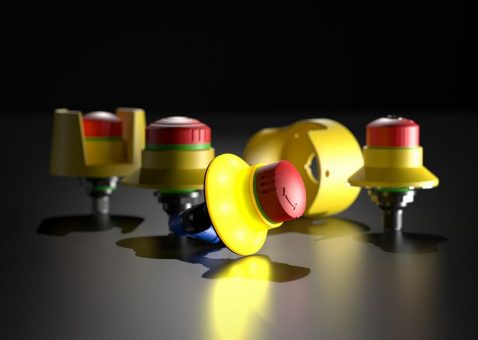 Robuste Not-Halt-Schalter mit M12-Anschluss