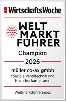 WirtschaftsWoche kürt die müller co-ax gmbh zum sechsten Mal in Folge zum Weltmarktführer