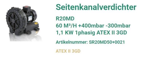 Effiziente Gasförderung für Biogasfackeln – Seitenkanalverdichter R20MD