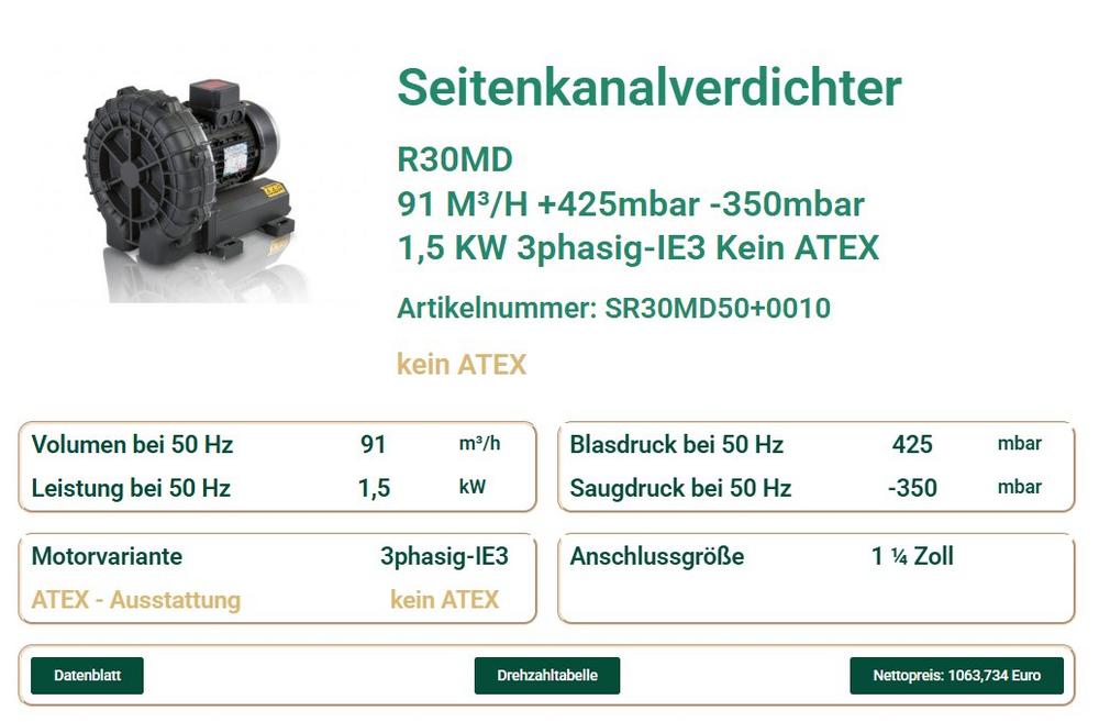 Effiziente Belüftung in der Abwasseraufbereitung – Seitenkanalverdichter R30MD