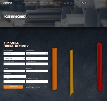 Extrudierte Kunststoffprofile: Einfach und schnell zur Kostenprognose mit dem neuen Kalkulator von K-Profile.