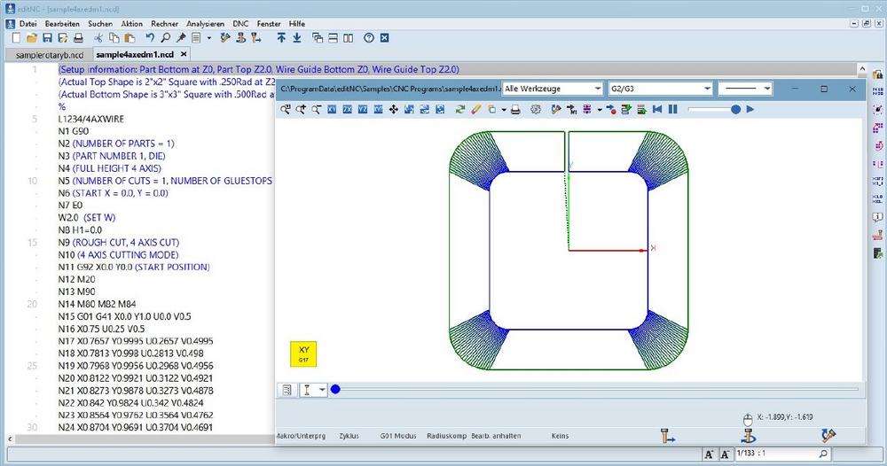 EditNC - budgetfreundlicher, aber funktionsreicher NC-Editor