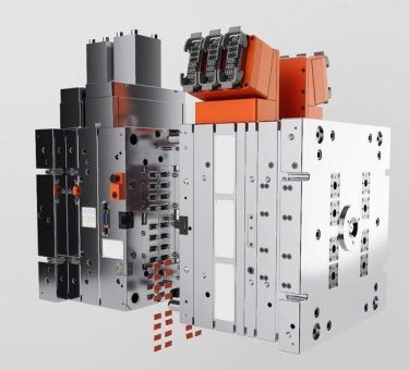 DOMINO: 2K in einer Schließung – Werkzeugbau-Konzept kombiniert zweistufigen Kernzug mit additivem Heißkanal