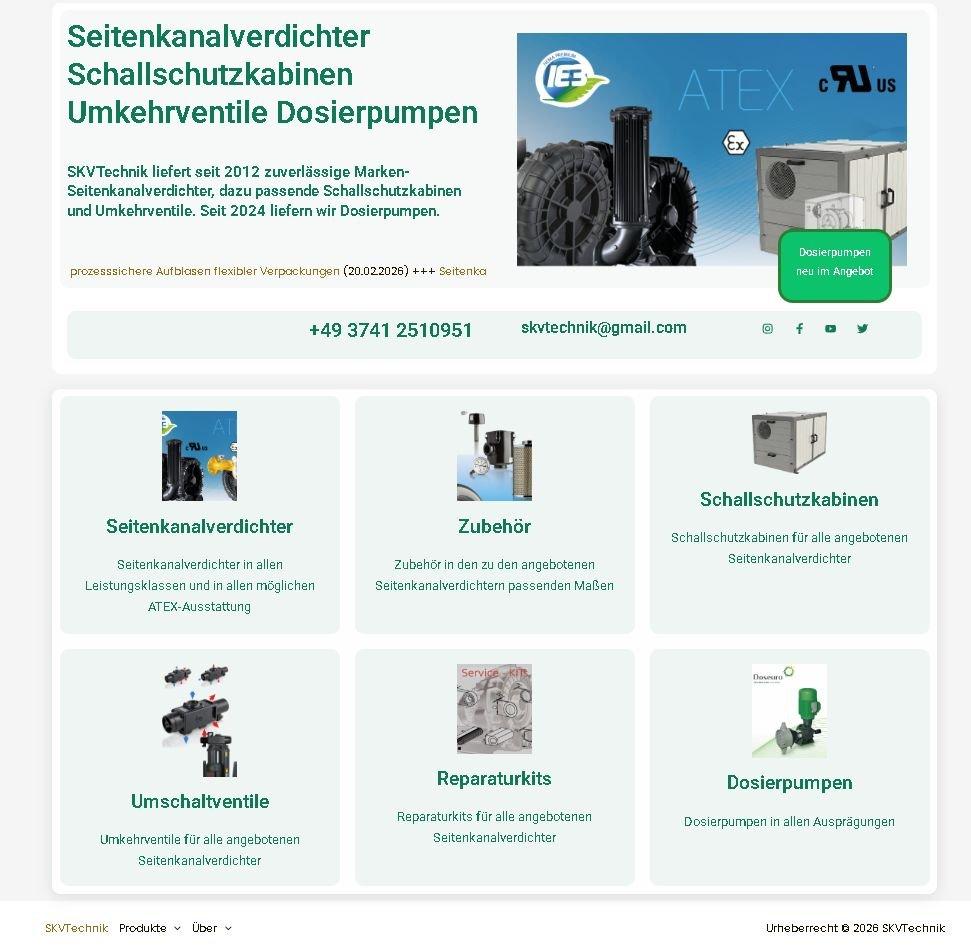 FPZ SCL E05 TD 5,50 kW | 520 m³/h -200 mbar +200 mbar