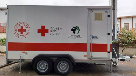 ENERENT Sonderanlagenbau entwickelt mobile Heizzentrale für das Dänische Rote Kreuz