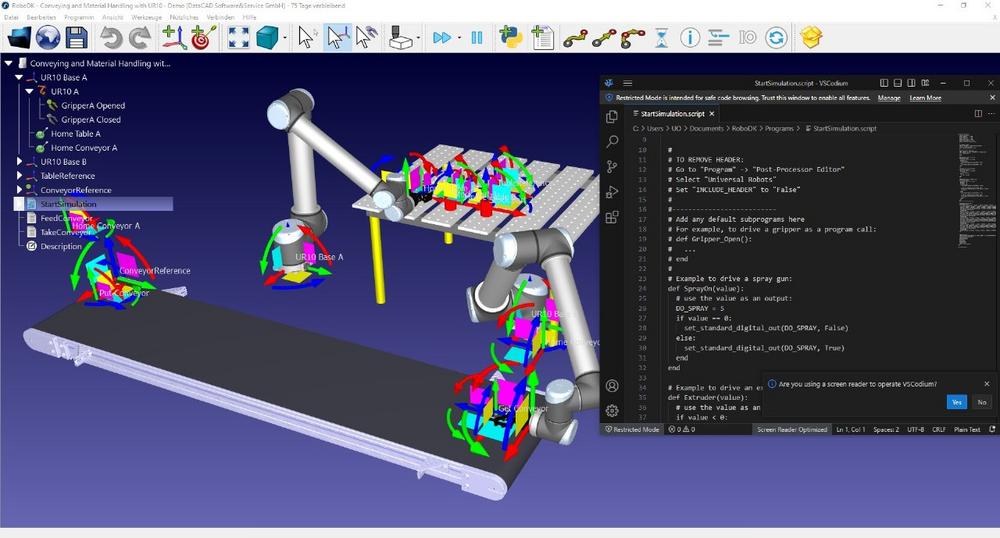 Effizient sparen mit RoboDK in der virtuellen Inbetriebnahme