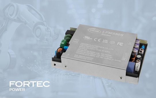 Leise und leistungsstark: Cincon LFM-Serie jetzt als Open-Frame-Variante mit Baseplate bei FORTEC Power