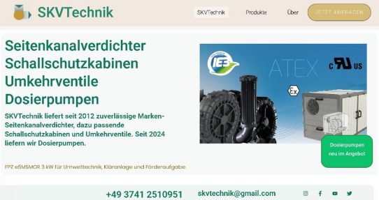 SKVTechnik informiert über bevorstehende FPZ-Preisanpassung bei Seitenkanalverdichtern