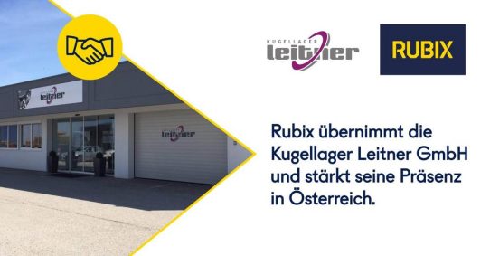 Rubix GmbH übernimmt die Kugellager Leitner GmbH