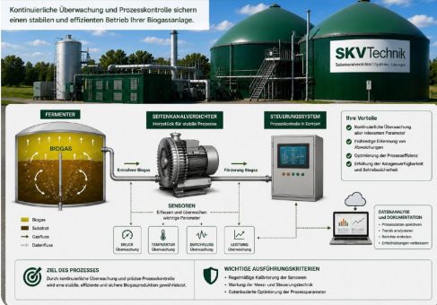 Ausgasung und Entgasung von Flüssigkeiten in Biogasanlagen: definierte Gasbewegung für kontrollierte Prozessführung