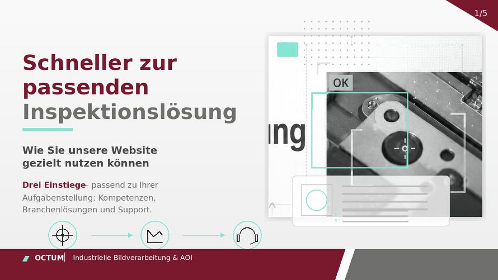 Schneller zur passenden Inspektionslösung: OCTUM strukturiert den Weg von der Prüfaufgabe zum passenden System