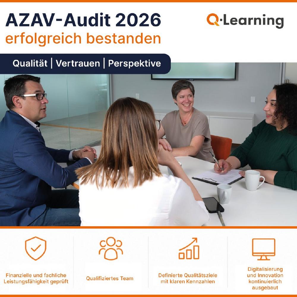 AZAV-Audit ohne Abweichungen: CERTQUA bestätigt Trägerzulassung von Q-Learning für LEAN- und SIX-SIGMA-Weiterbildung