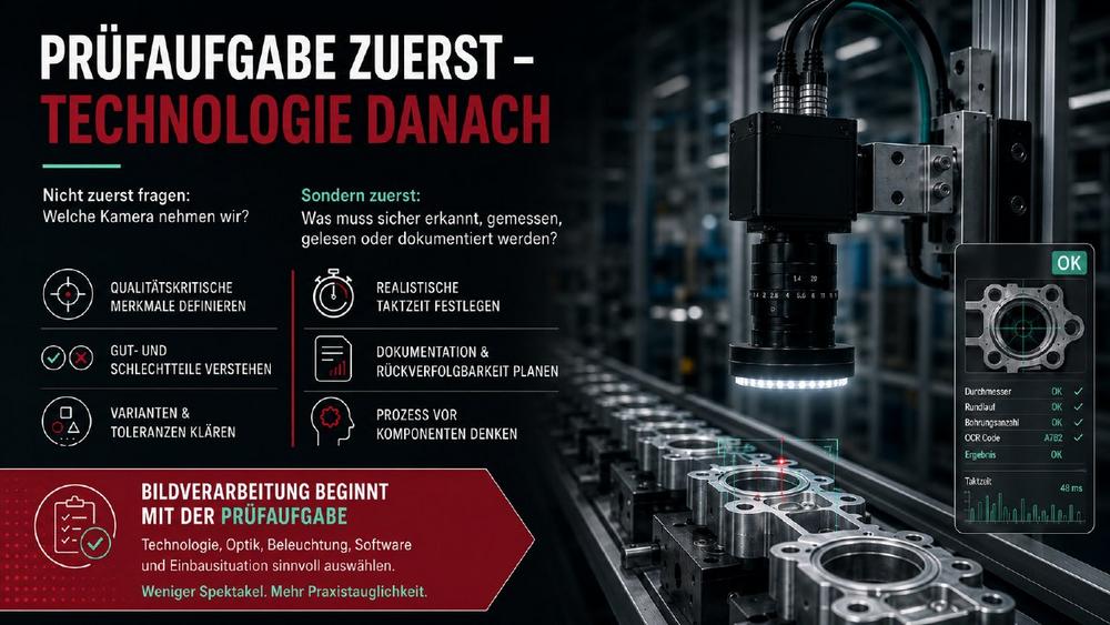 Prüfaufgabe zuerst – Technologie danach