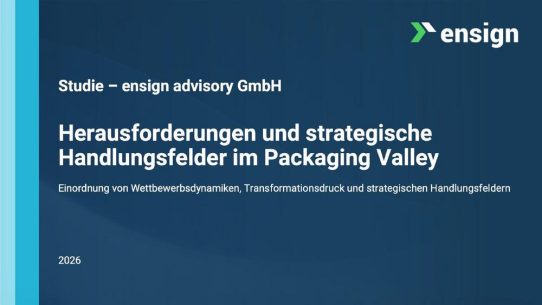 Der Verpackungsmaschinenbau im globalen Wandel – Transformation erfolgreich gestalten