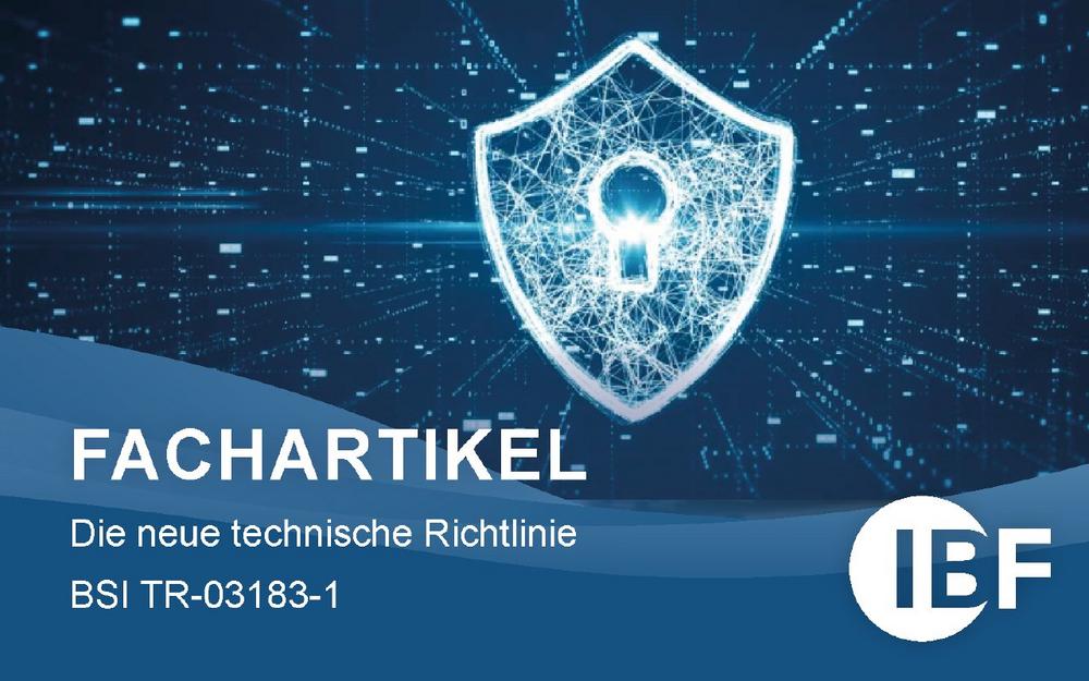 Die neue technische Richtlinie BSI TR-03183-1